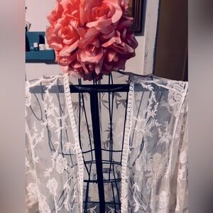 Vintage Wrought Iron Wire Metal Dress approx 4.5 feet Tall Display Mannequin